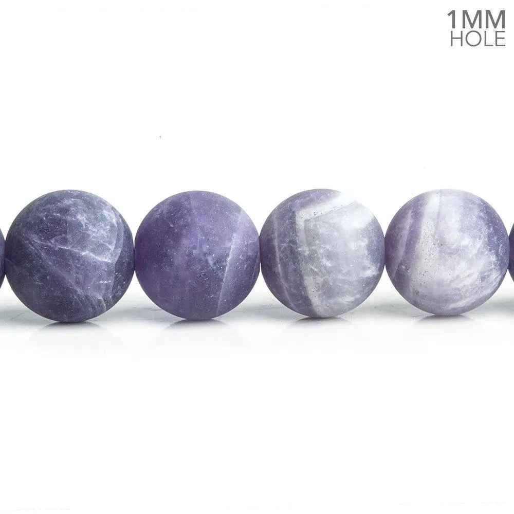 10mm Matte Amethyst Plain Rounds 15.5 inch 38 pieces