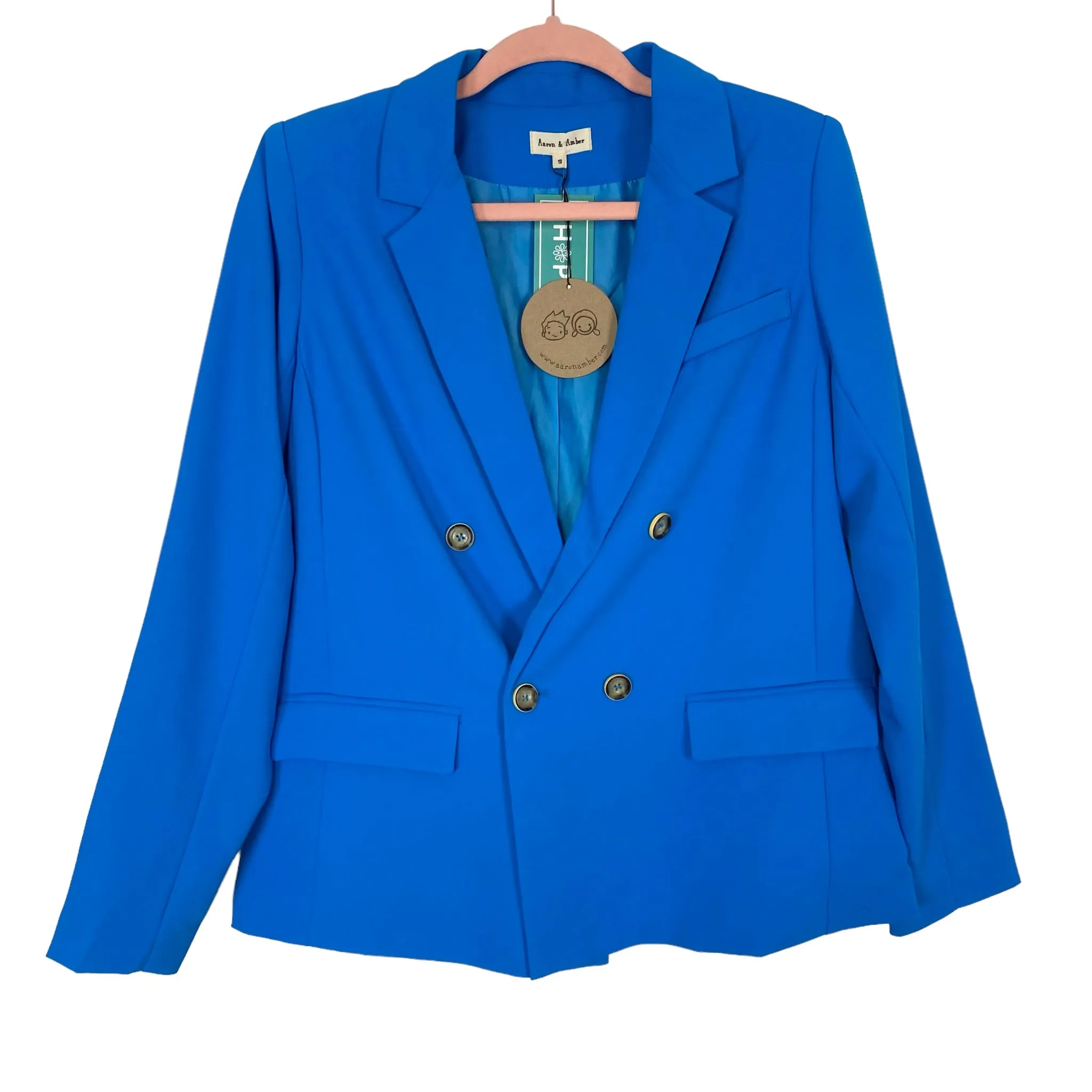 Aaron & Amber Blue Social Hour Blazer NWT- Size S (sold out online)