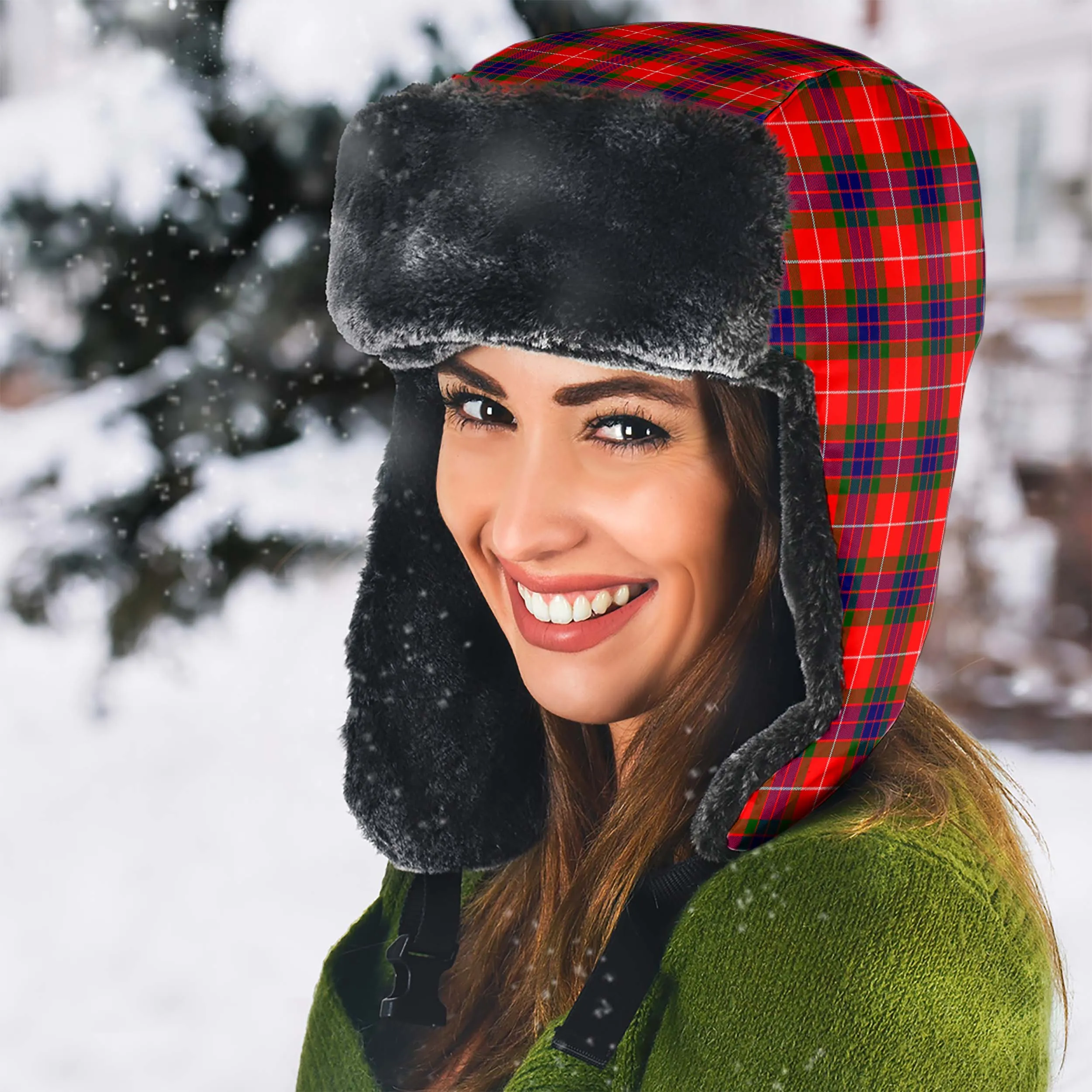 Abernethy Tartan Winter Trapper Hat