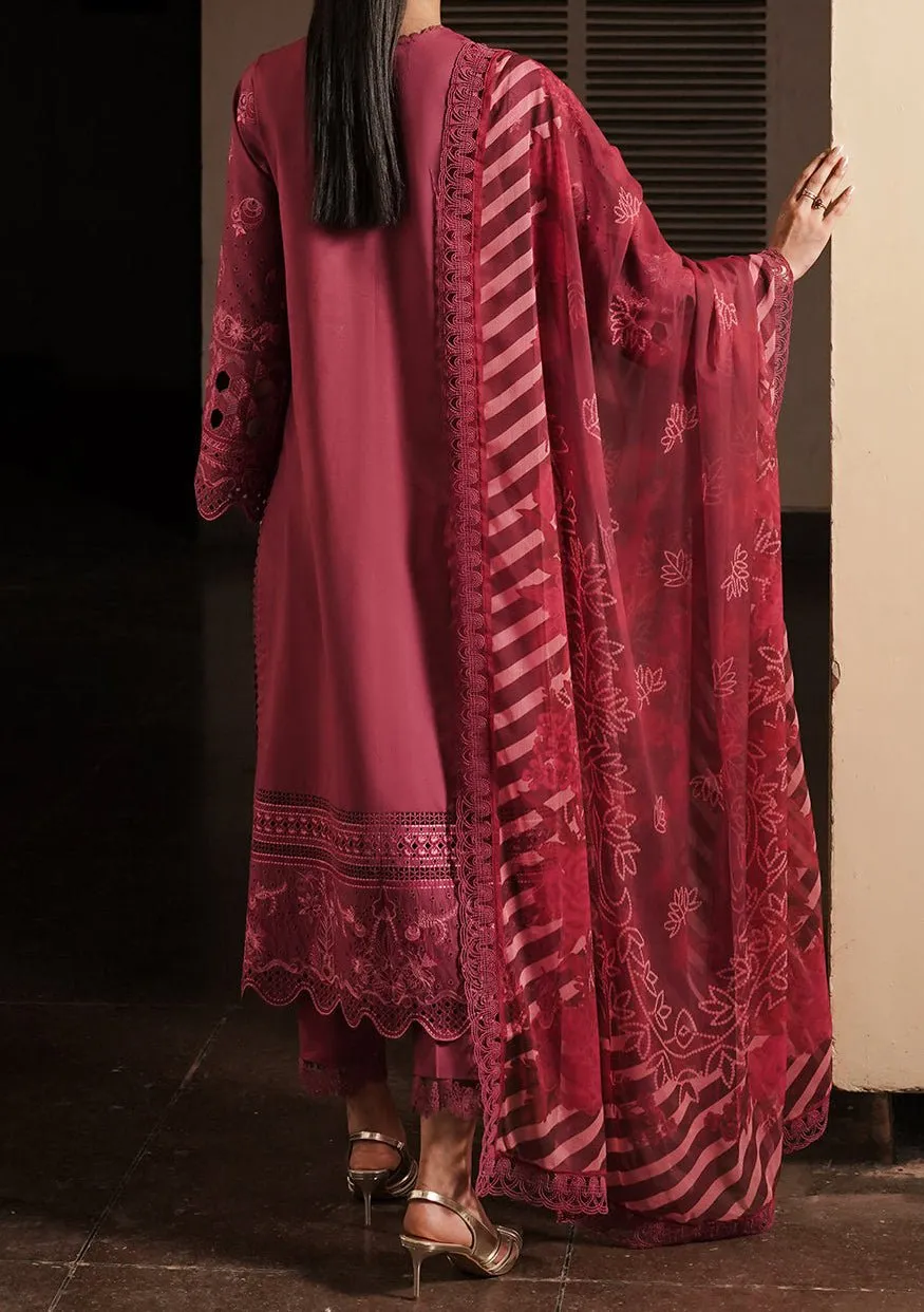 Afrozeh Cordovan Pakistani Luxury Chikankari Lawn