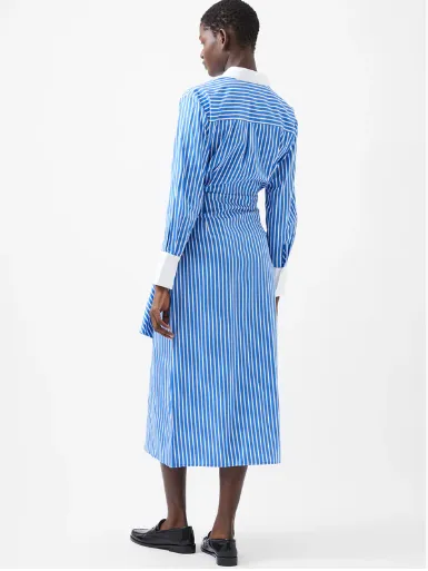 Alexis Shirt Dress - Blue/White