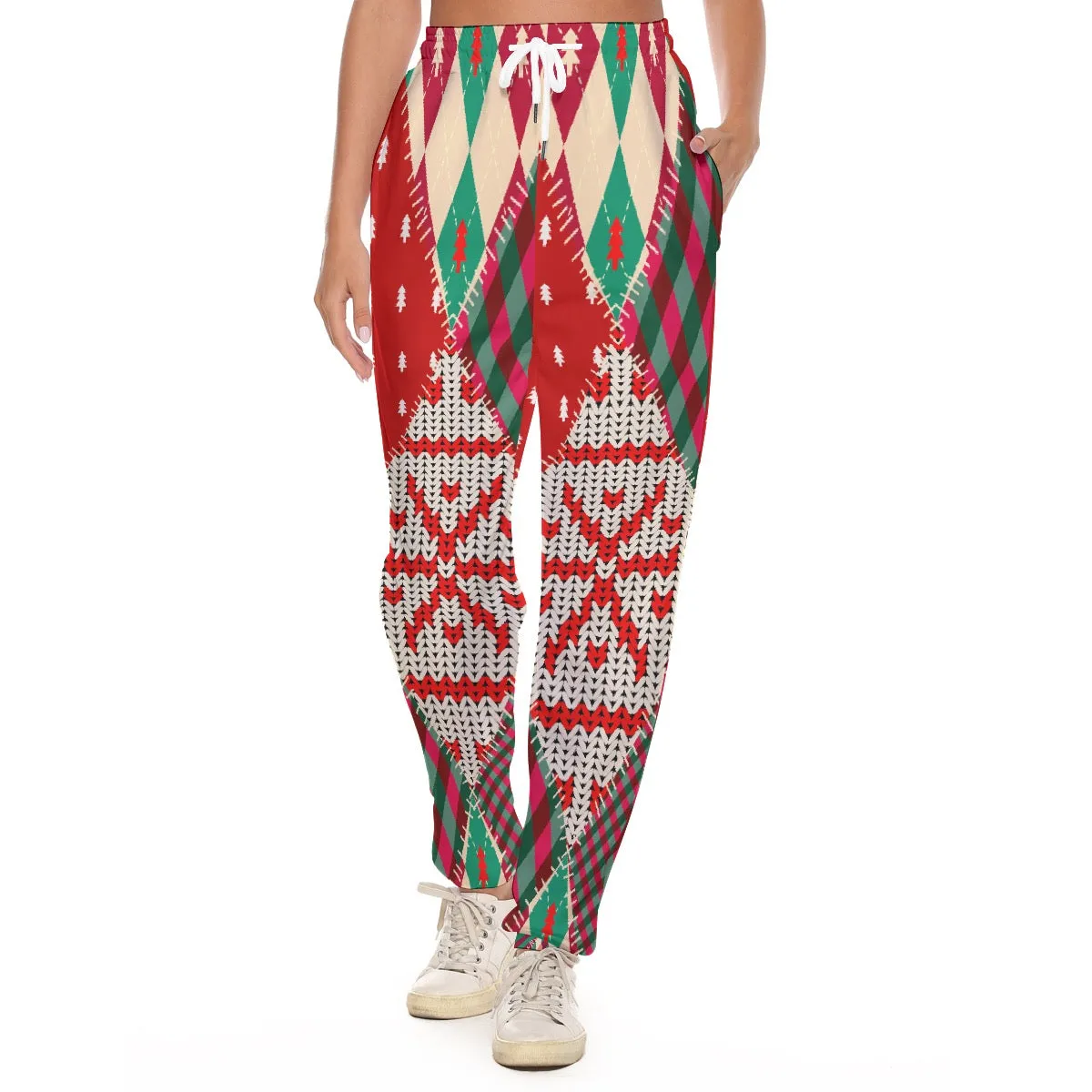 All-Over Print Women's Casual Pants 244 Christmas print