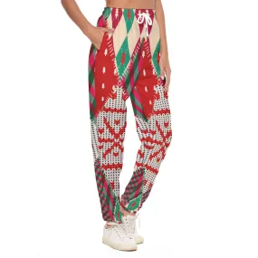 All-Over Print Women's Casual Pants 244 Christmas print