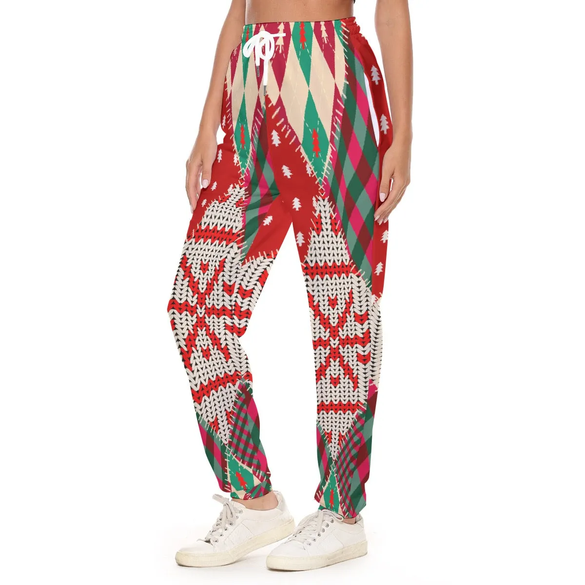 All-Over Print Women's Casual Pants 244 Christmas print