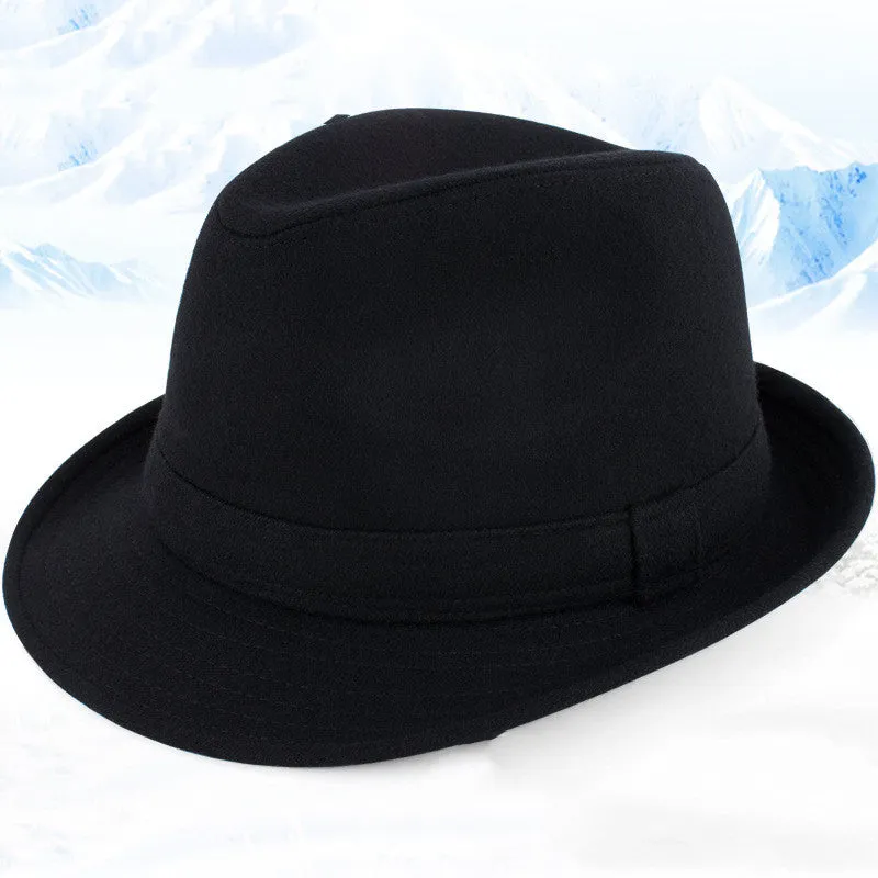 Autumn And Winter Woolen Fedora Hats