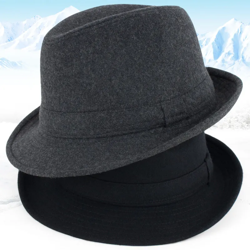 Autumn And Winter Woolen Fedora Hats