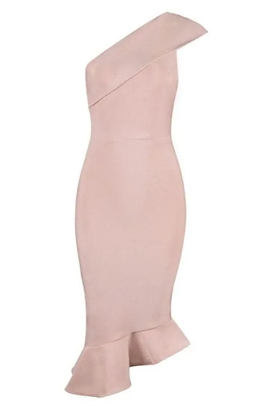 Avery Bandage Dress - Dusty Pink