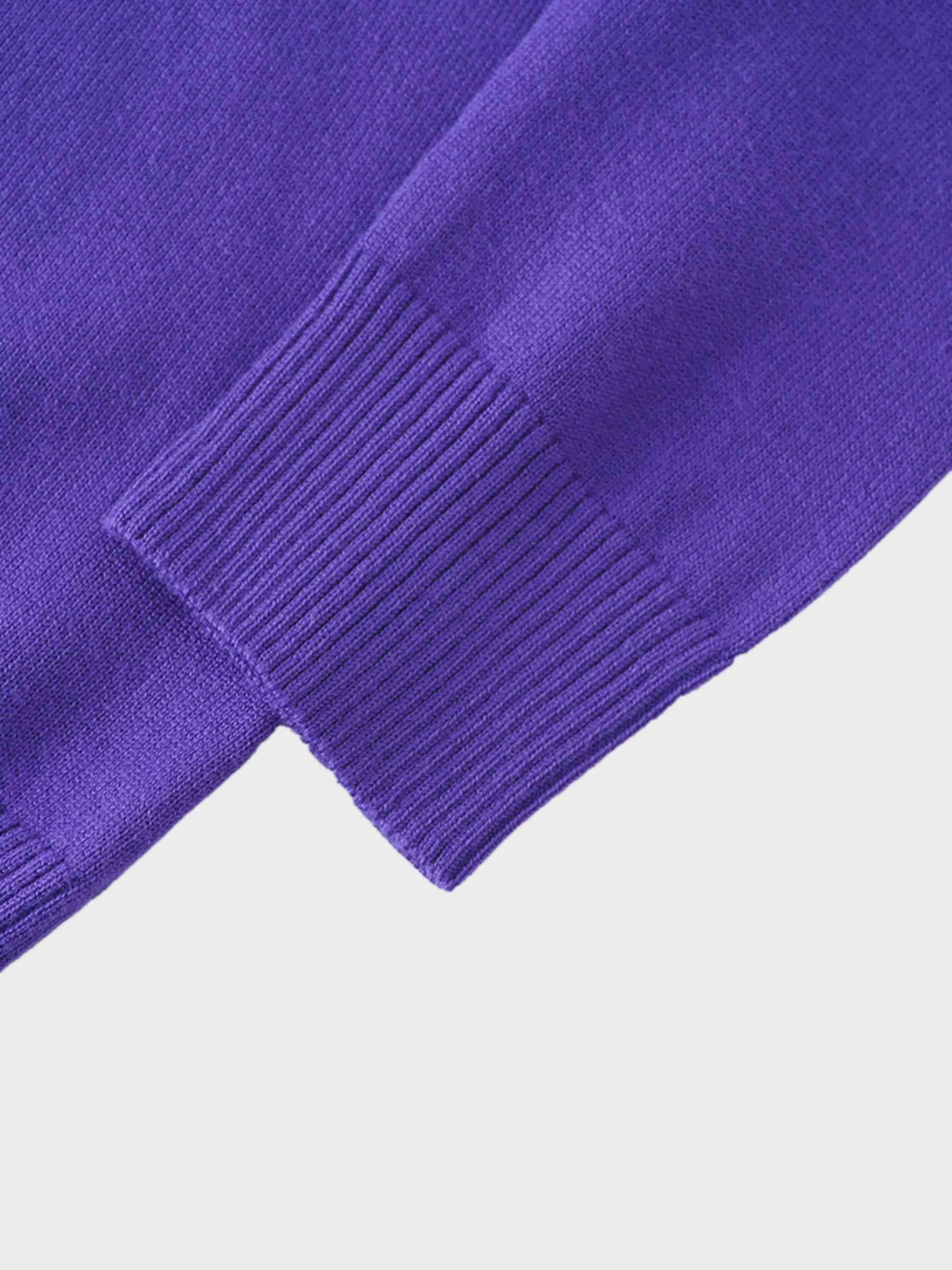 Basic Crew Sweater LS-Purple