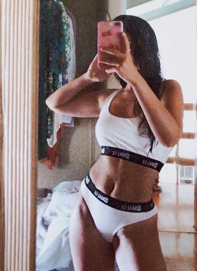 Basic White Sporty Bra