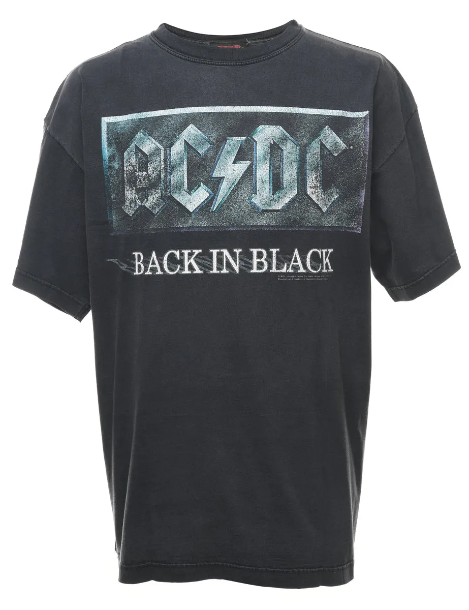 Black AC/DC Band T-shirt - XL