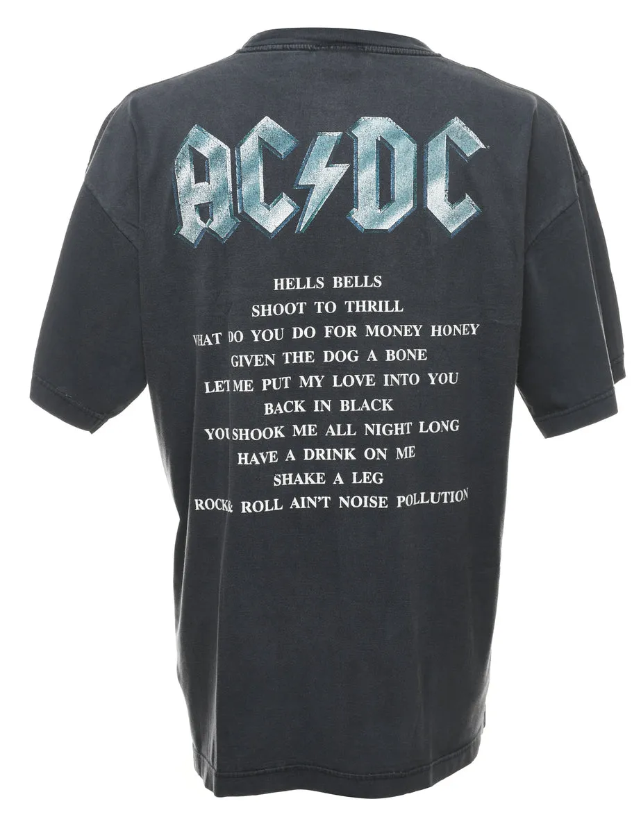 Black AC/DC Band T-shirt - XL