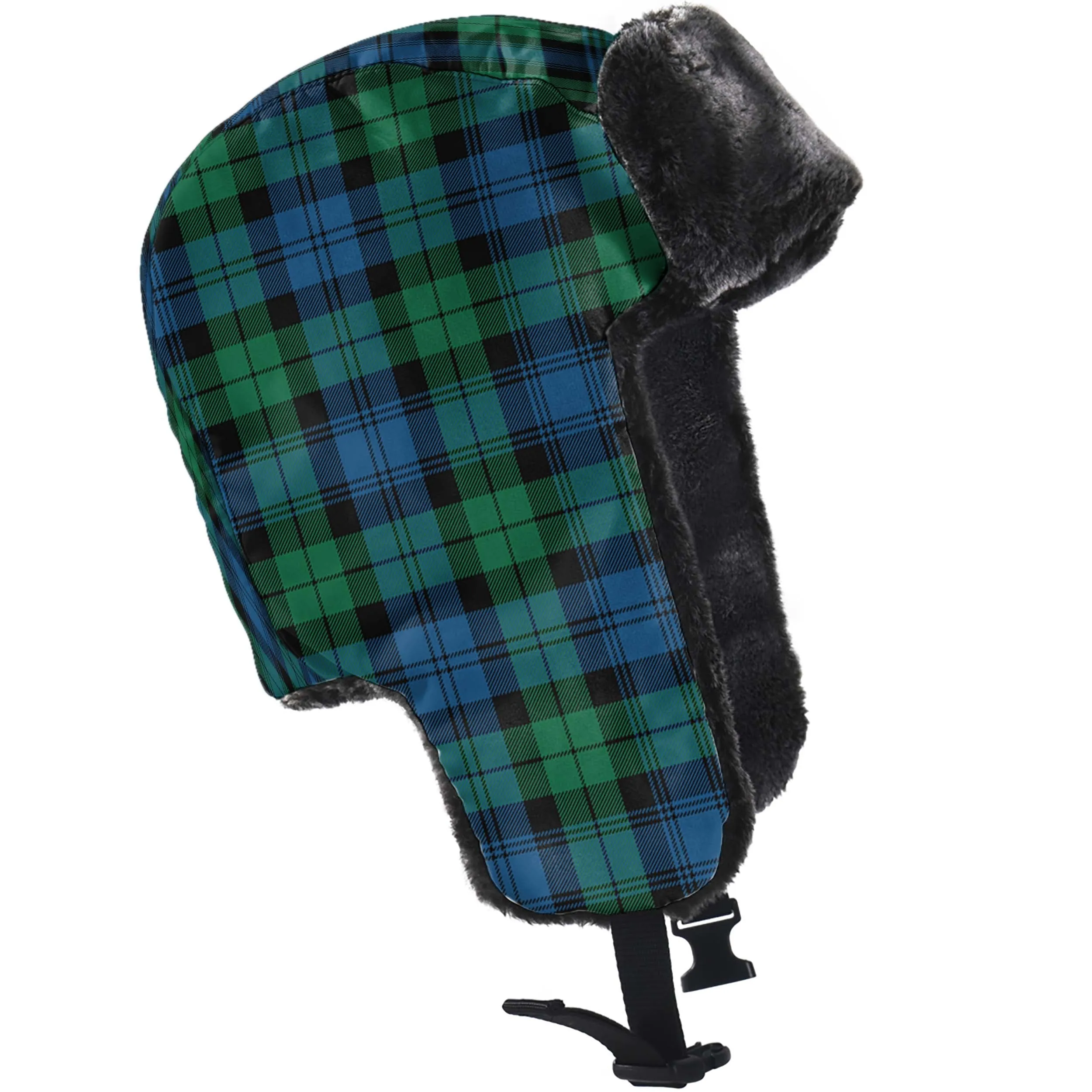 Black Watch Ancient Tartan Winter Trapper Hat