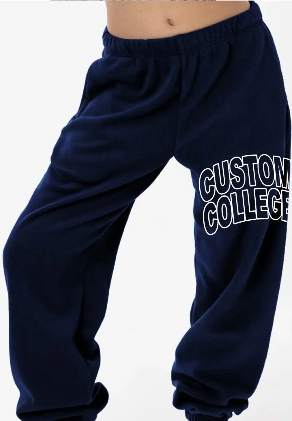 Block Font Sweatpants