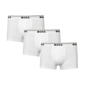 BOSS Trunk 3P Power Underwear in White