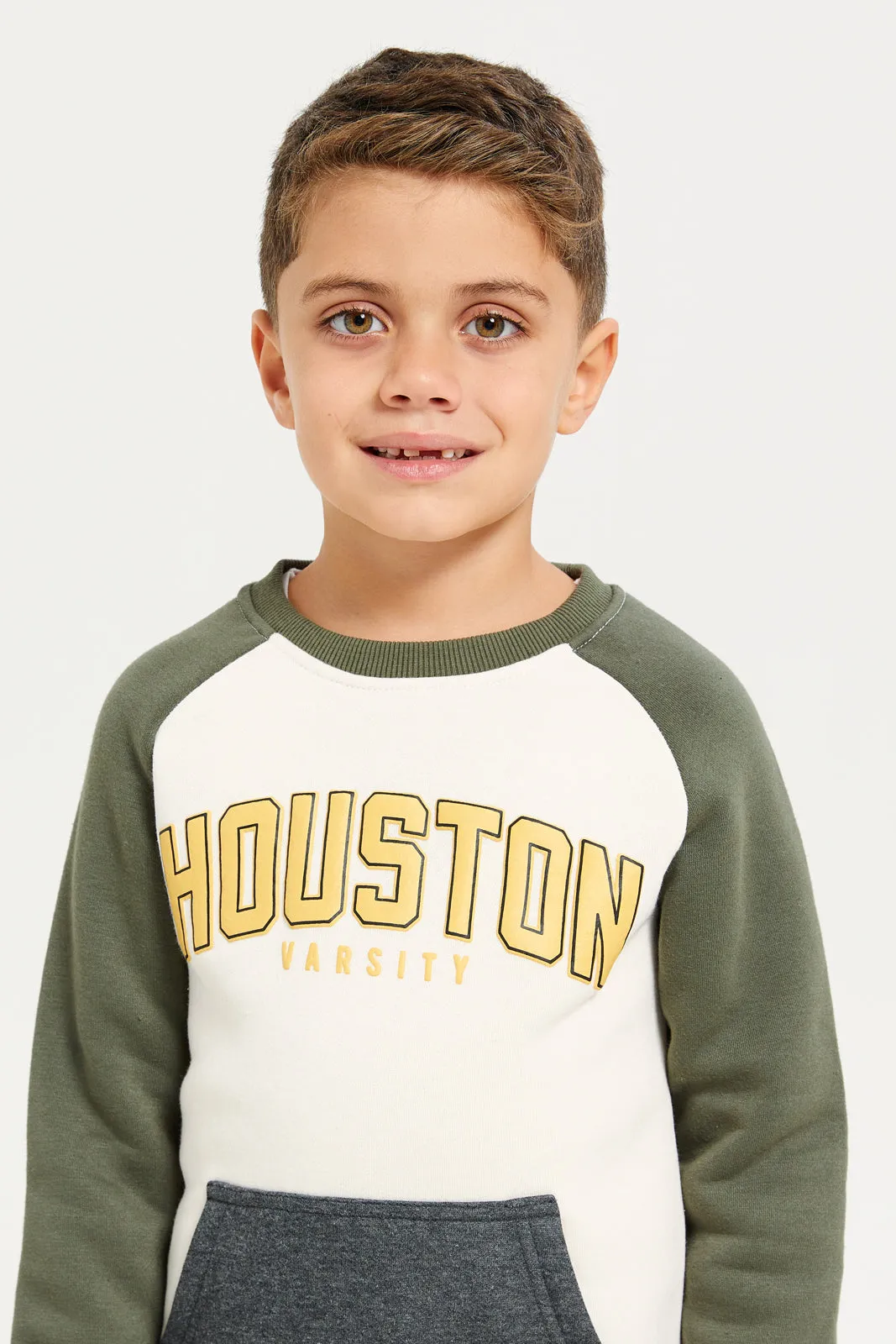 Boys Multicolour Houston Printed Sweatshirt