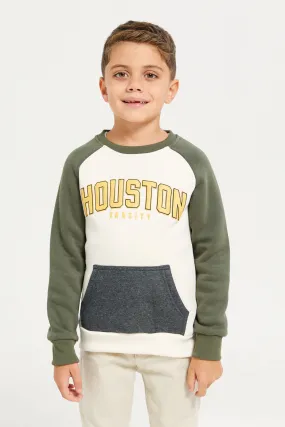 Boys Multicolour Houston Printed Sweatshirt