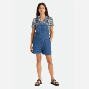 Brixton | Christina Short Overall | Indigo Rinse