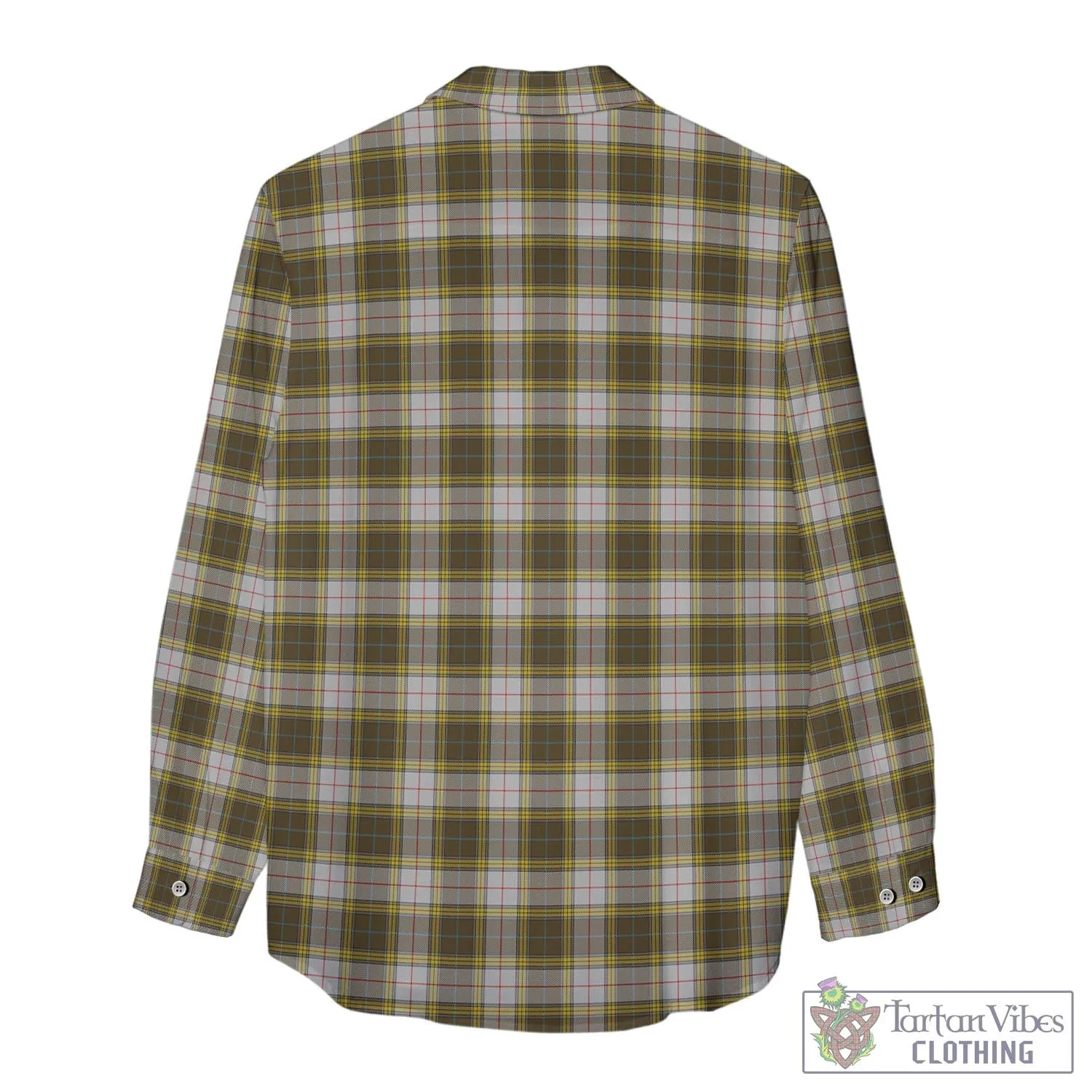 Buchanan Dress Tartan Women's Casual Shirt with Family Crest