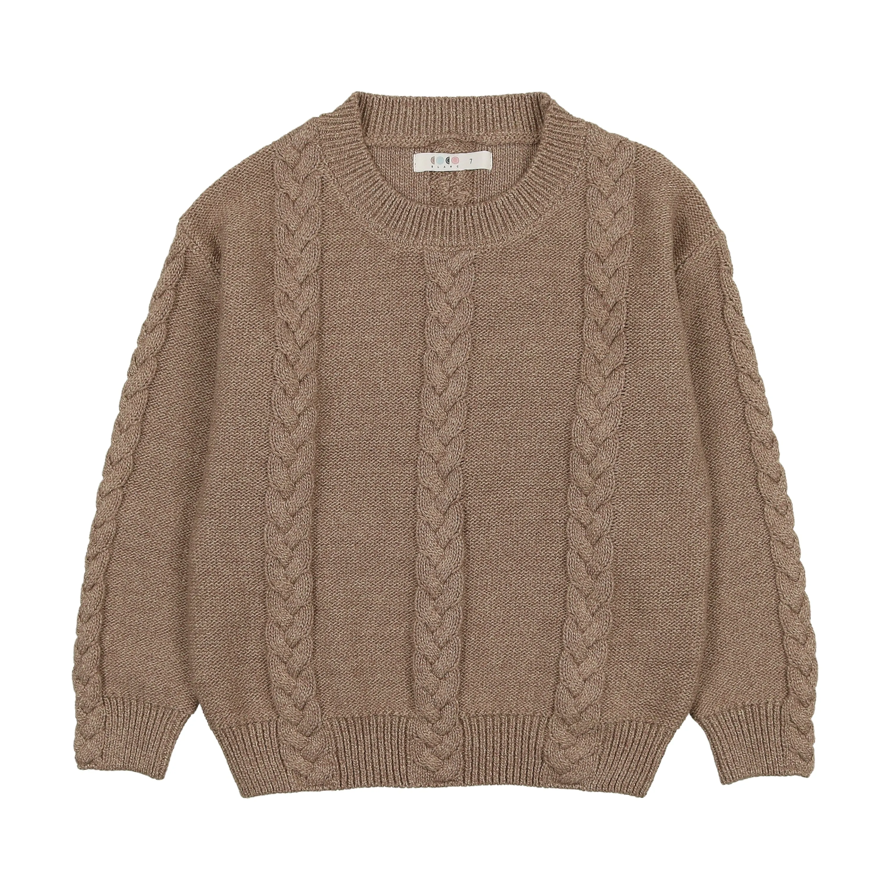 Cabled Crew Sweater