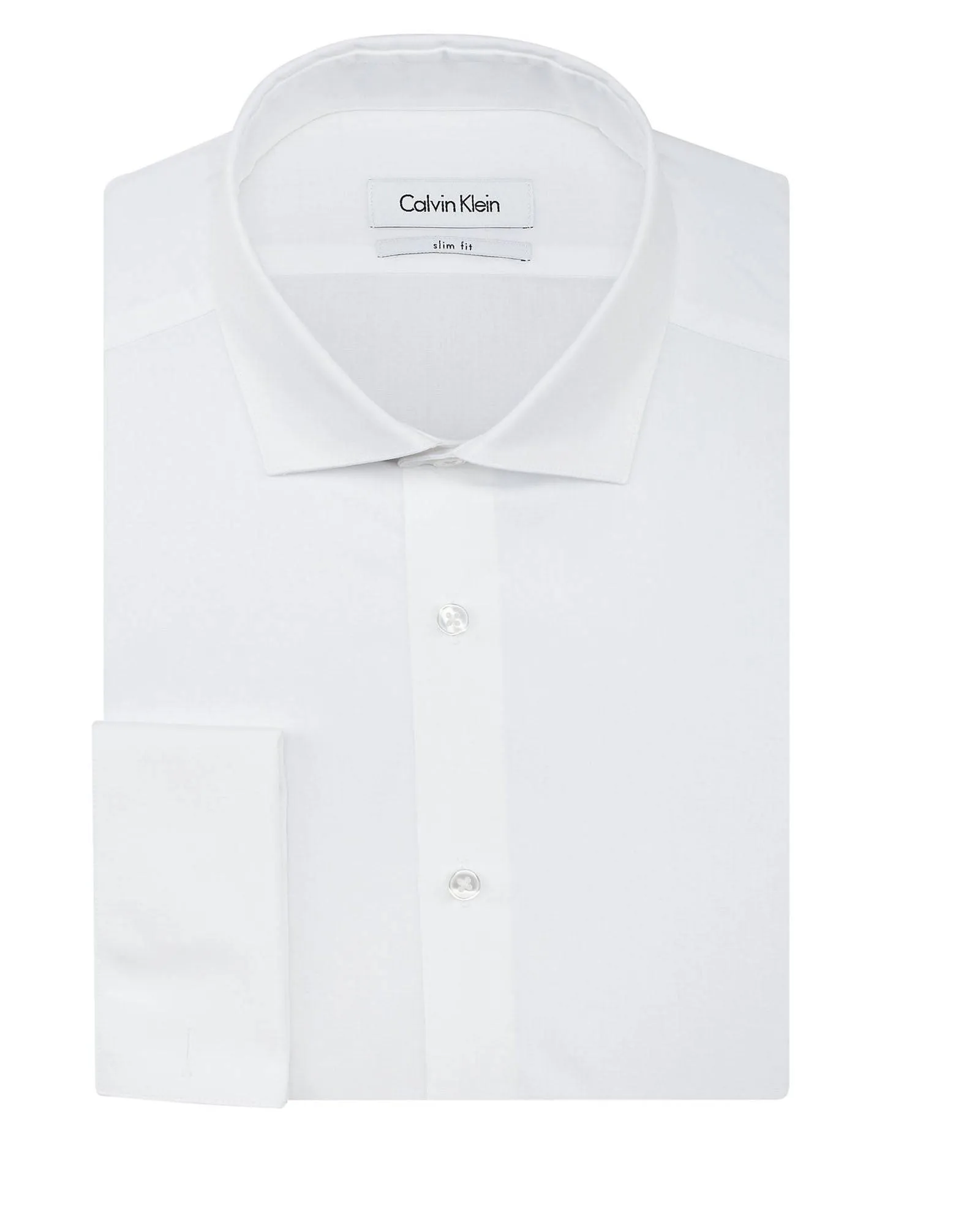 Calvin Klein Slim Fit Poplin Solid French Cuff