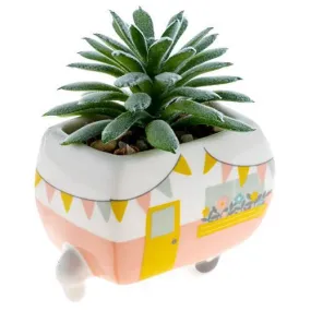 Camper Succulent Pot