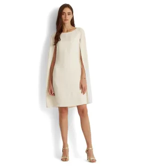 Cape Georgette Cocktail Dress