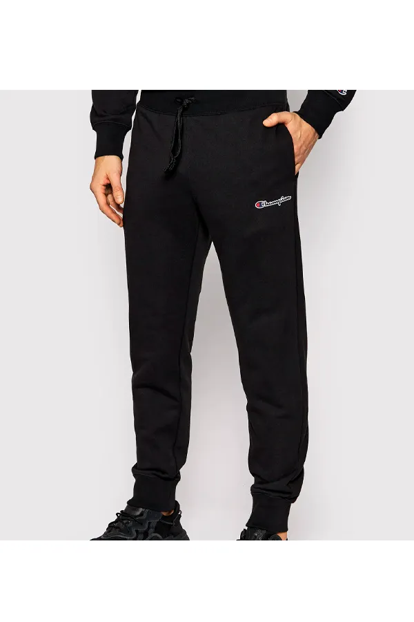 Champion Rochester Pant Rib Cuff Signature Logo Black