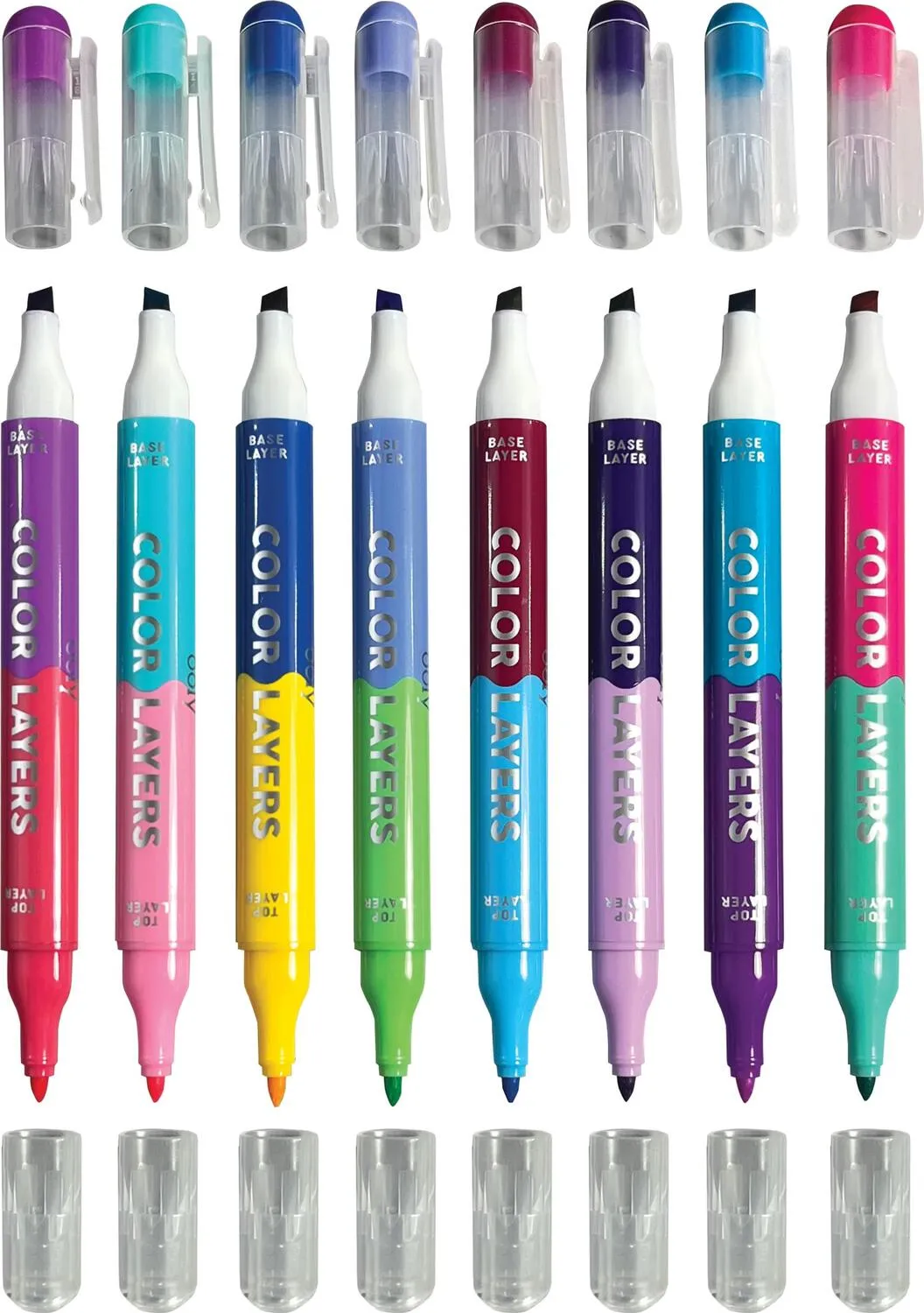 Color Layers Double Ended Layering Markers