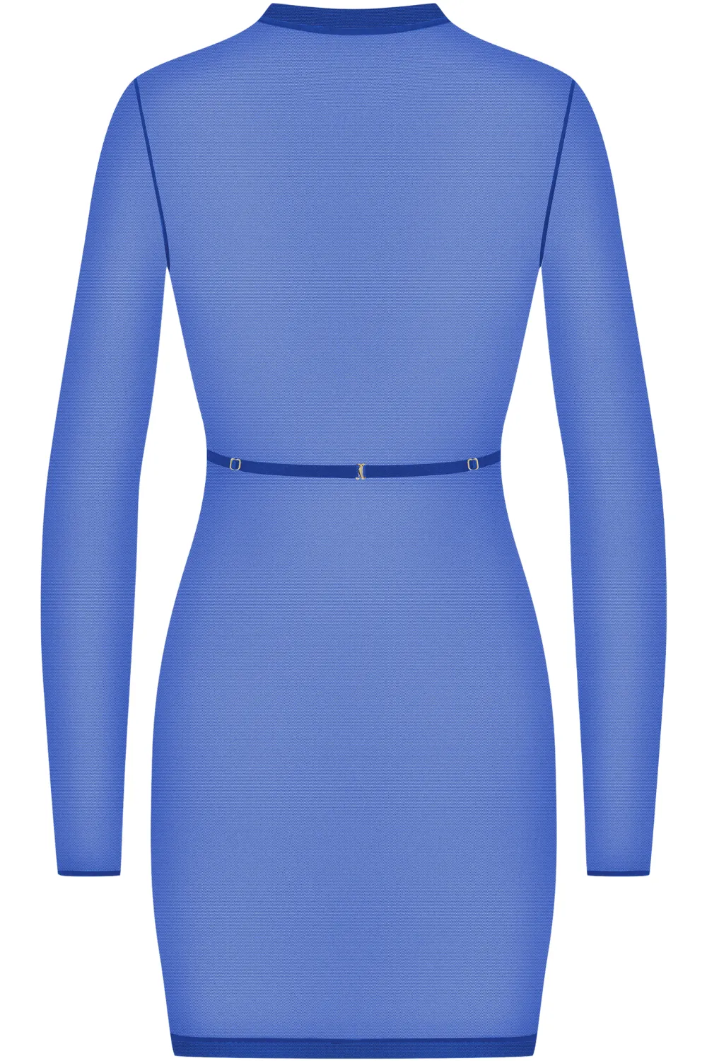 Corps à Corps Dress with Harness Neon Blue