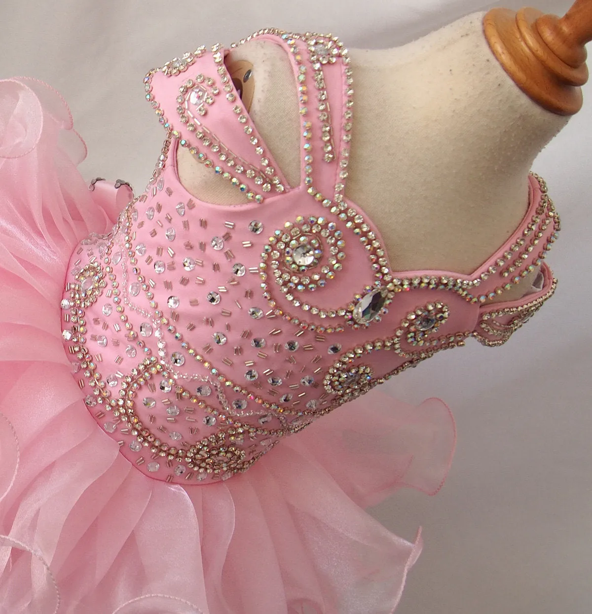 Custom Infant/toddler/baby/children/kids Girl's glitz Pageant Dress