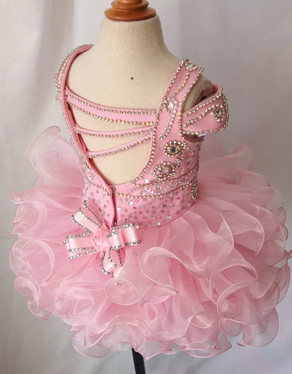 Custom Infant/toddler/baby/children/kids Girl's glitz Pageant Dress