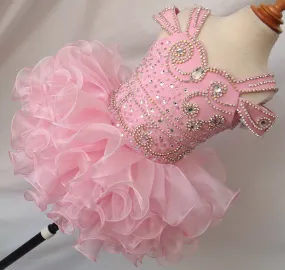 Custom Infant/toddler/baby/children/kids Girl's glitz Pageant Dress