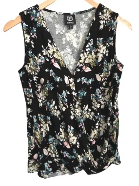 Dark Winter Black Floral Top