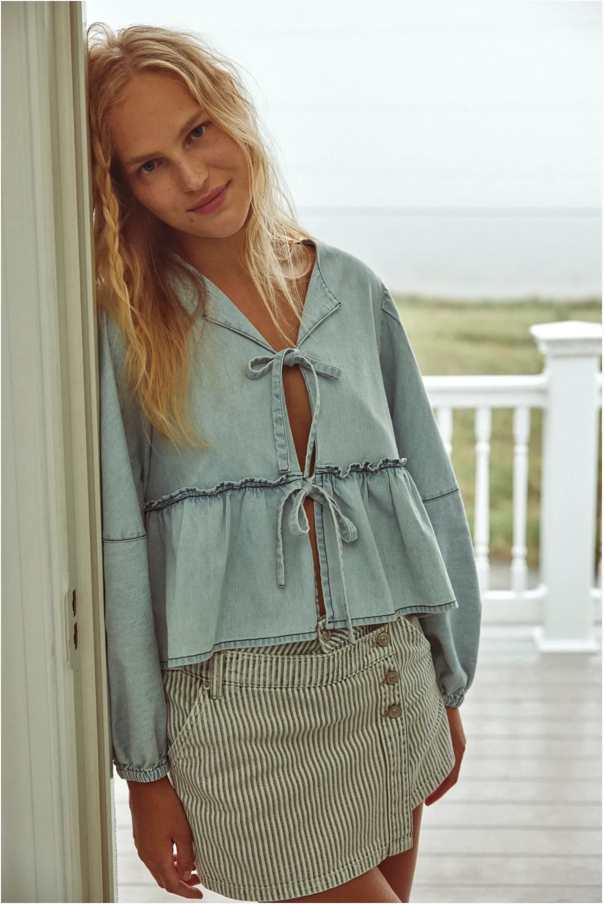 Denim Brunch Babe Top