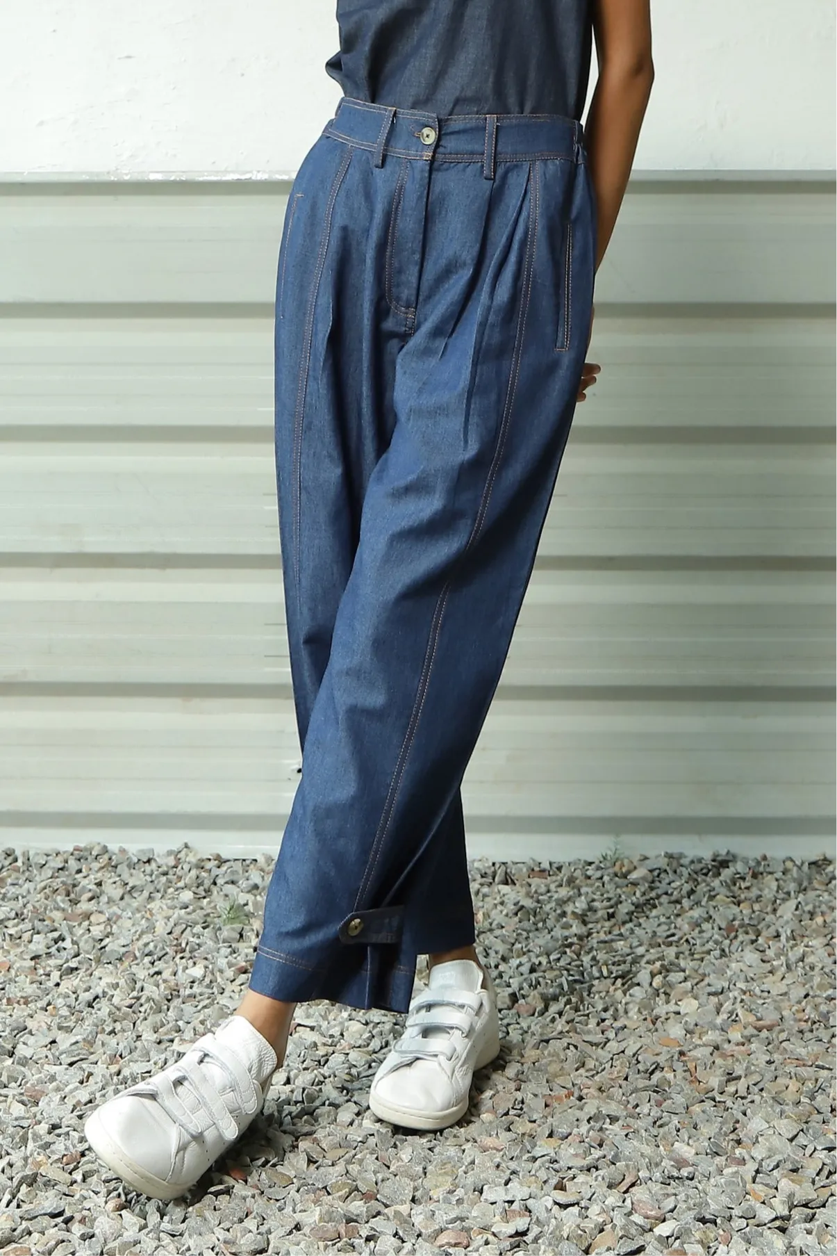 Denim Loop Pants