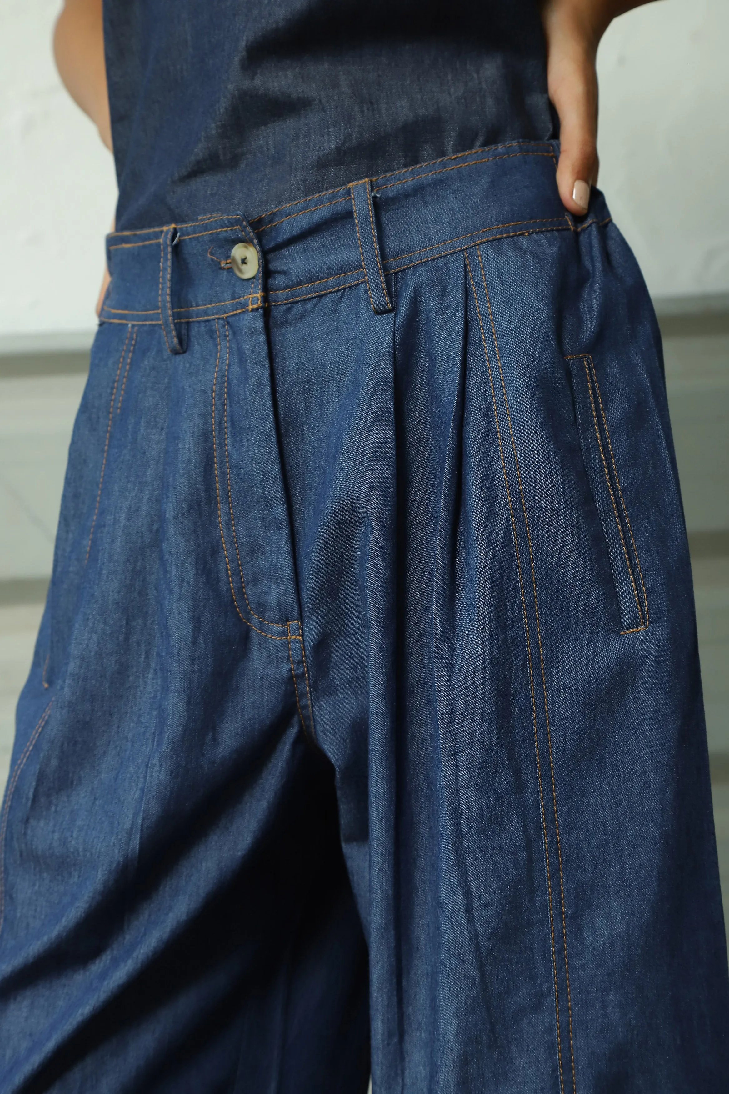 Denim Loop Pants