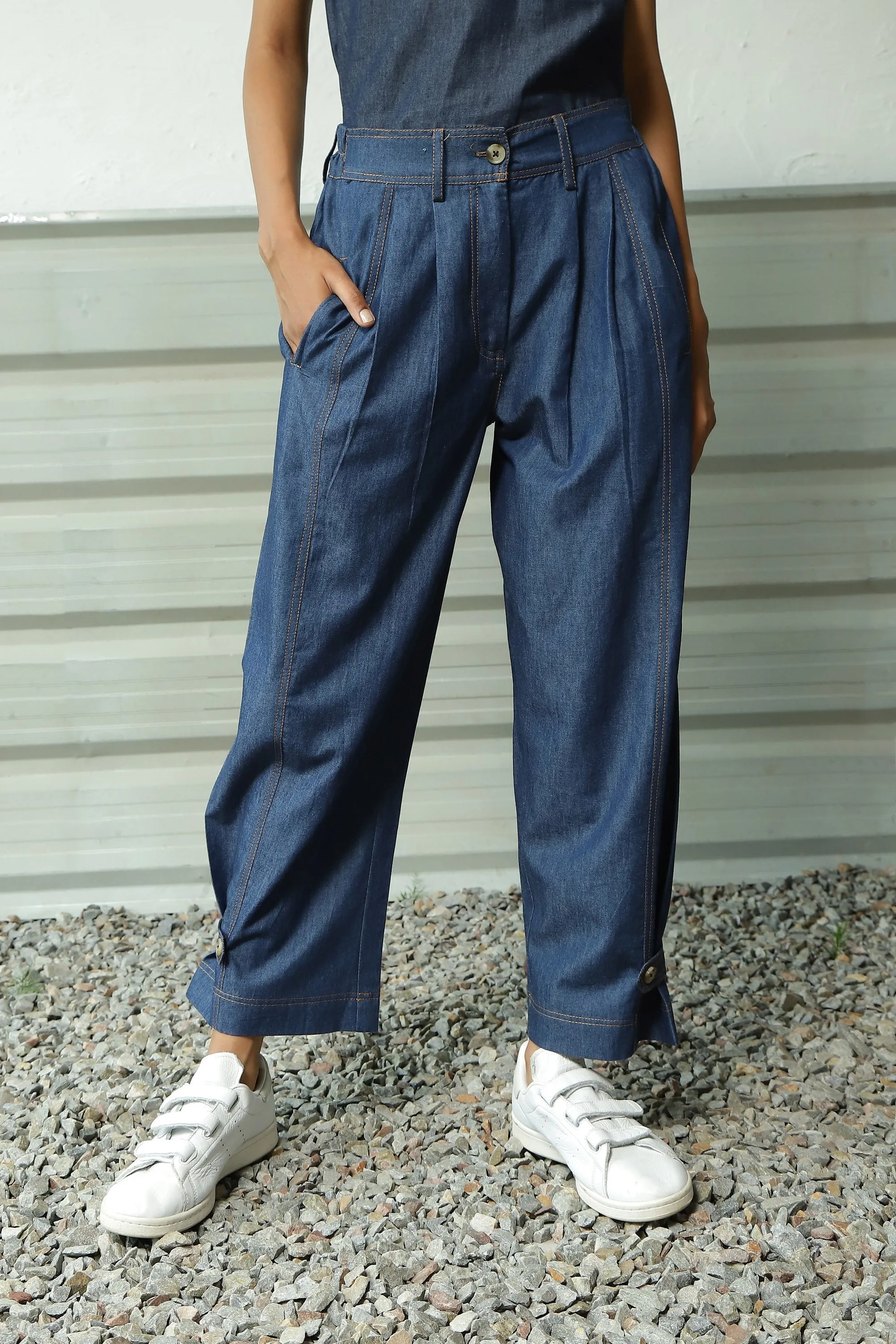 Denim Loop Pants