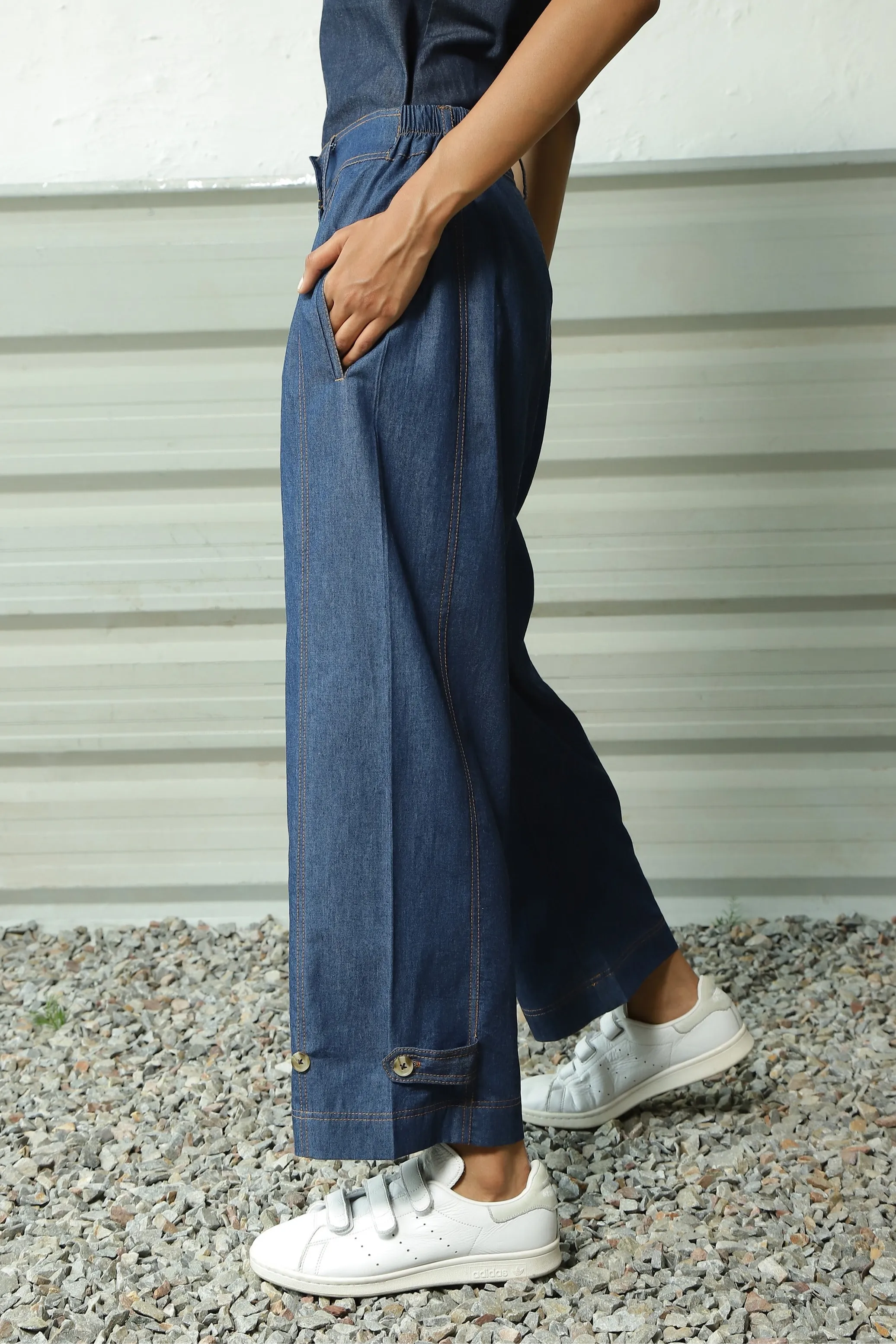 Denim Loop Pants