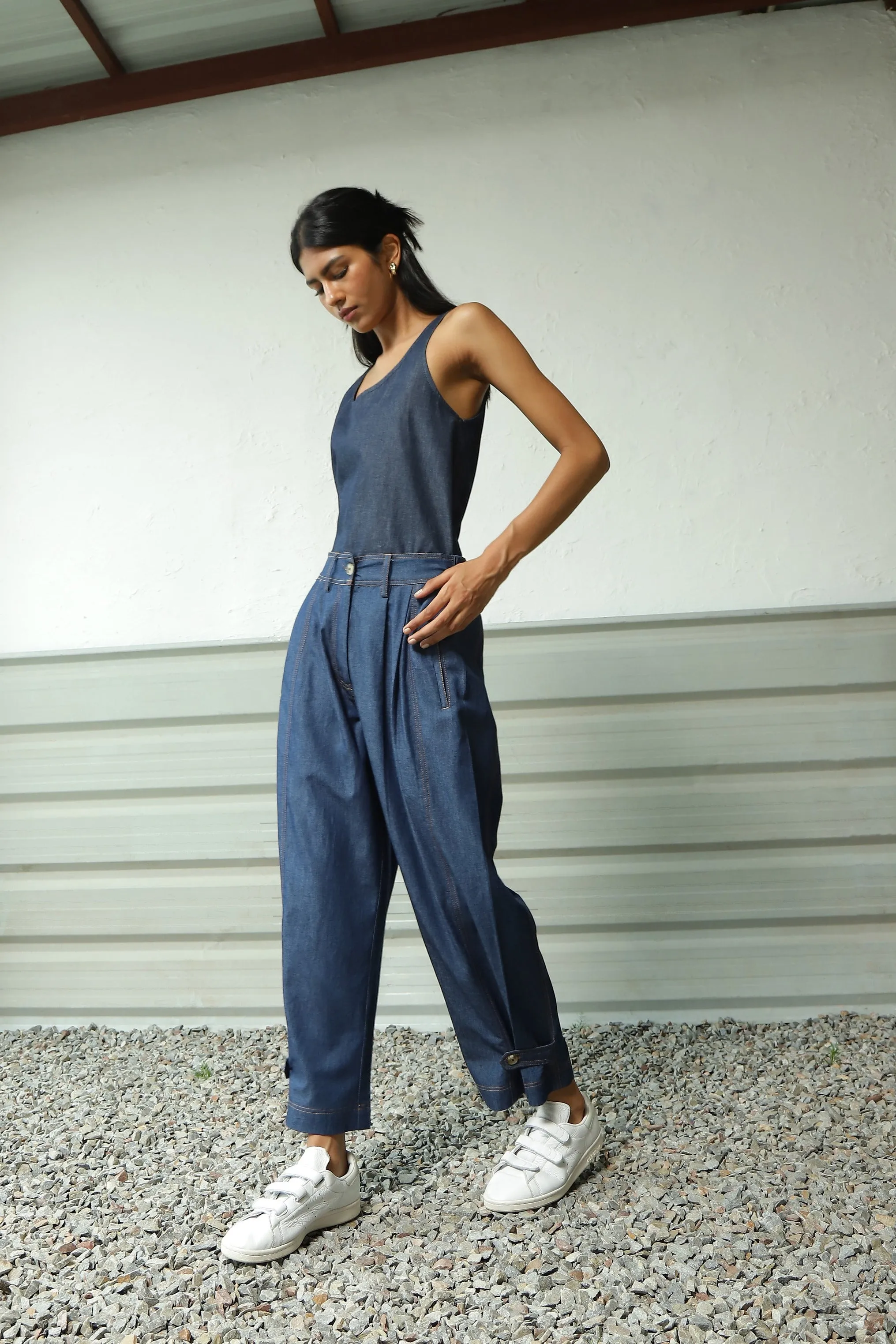 Denim Loop Pants