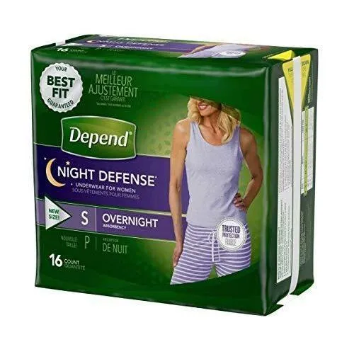 Depends Night Defense Underwear for Women