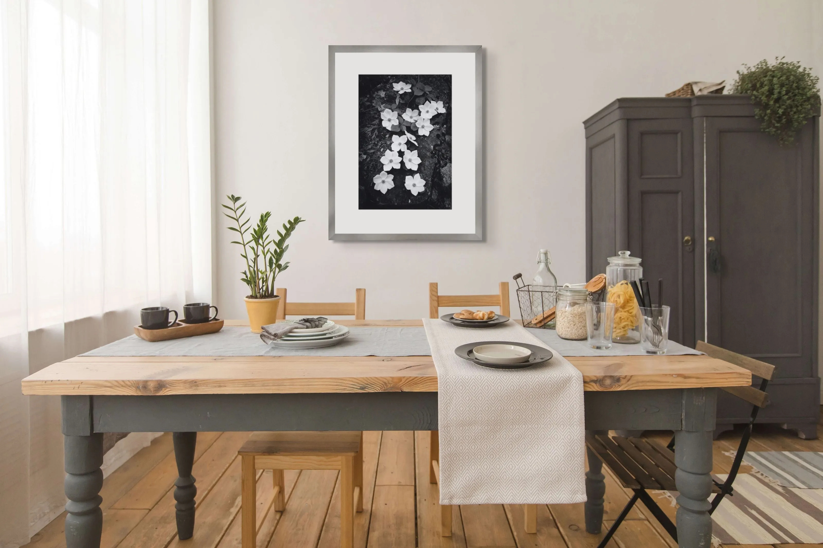 Dogwood Blossoms  - Large Print Rolled