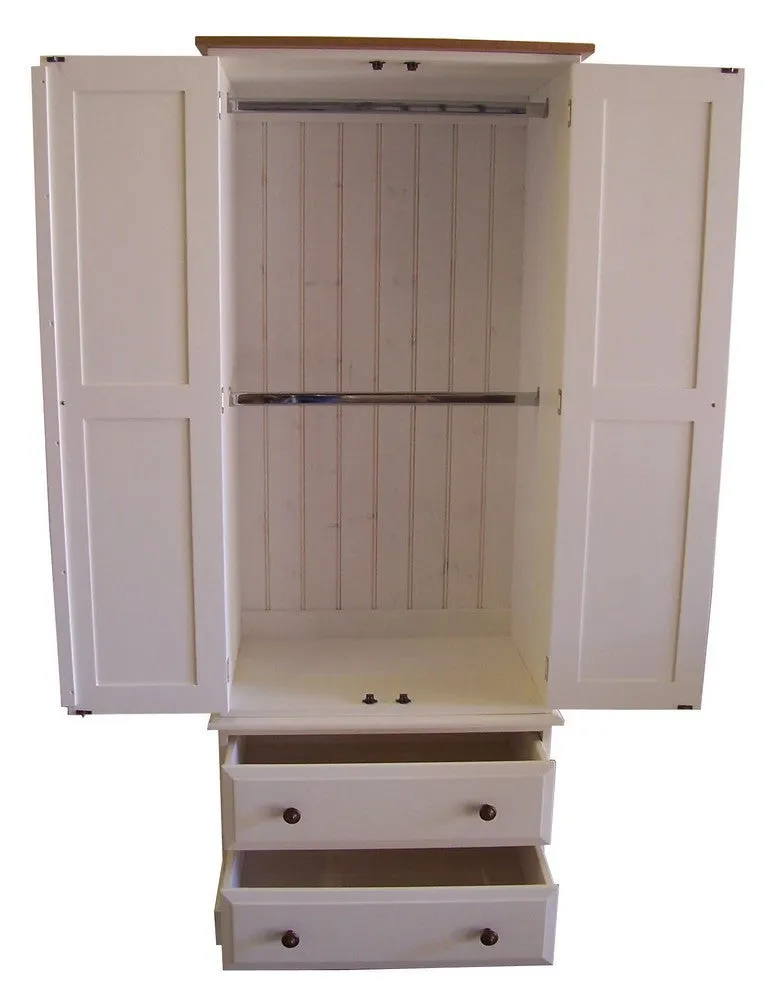 **Double Wardrobe with 3 Drawer or 2 Full Drawer Base