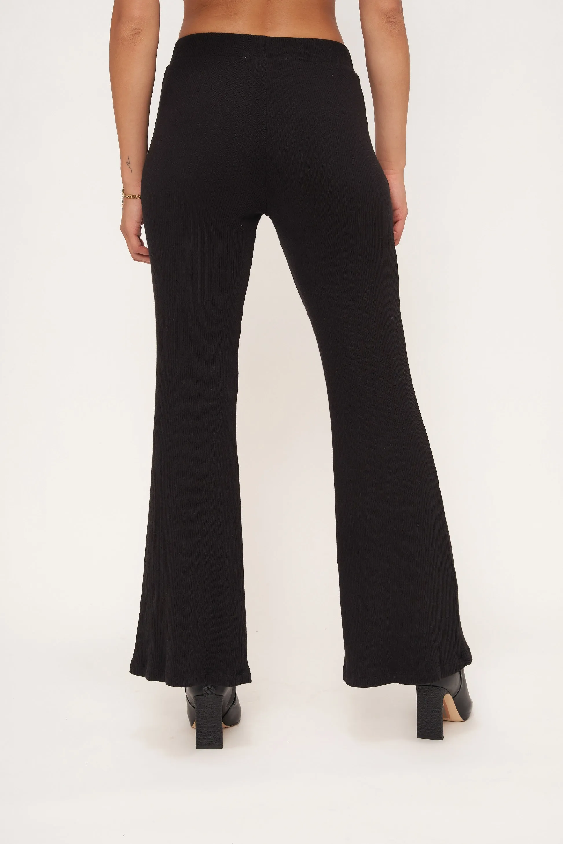 Dylan Front Slit Rib Pant