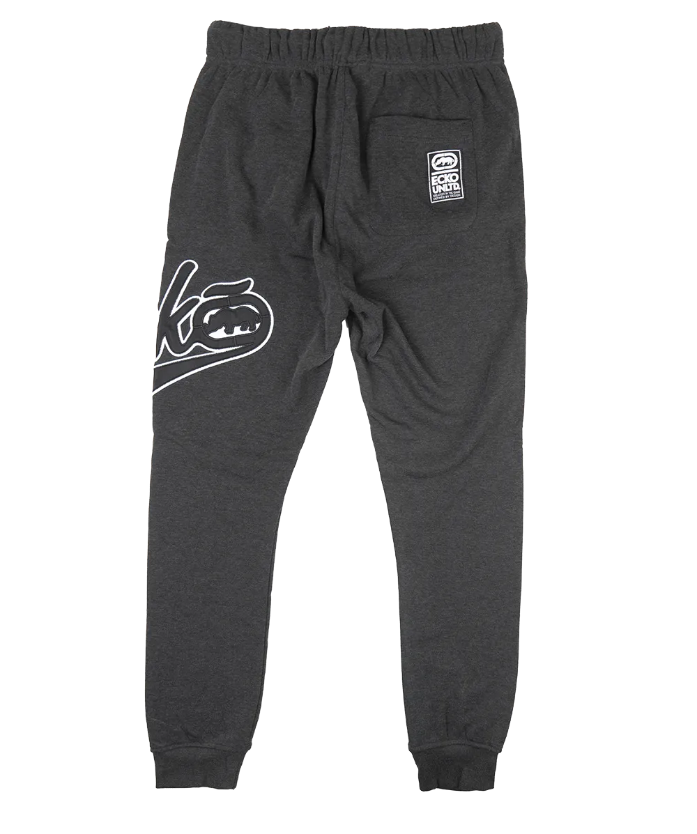 ECKO UNLTD FLEECE JOGGER PANTS CHARCOAL HTR - EO32G984