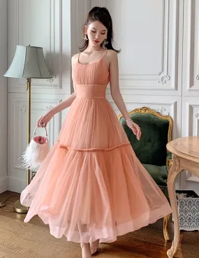 Elegant Lady Dress Summer Big Swing Mesh High End Princess Birthday Party prom dress     fg352