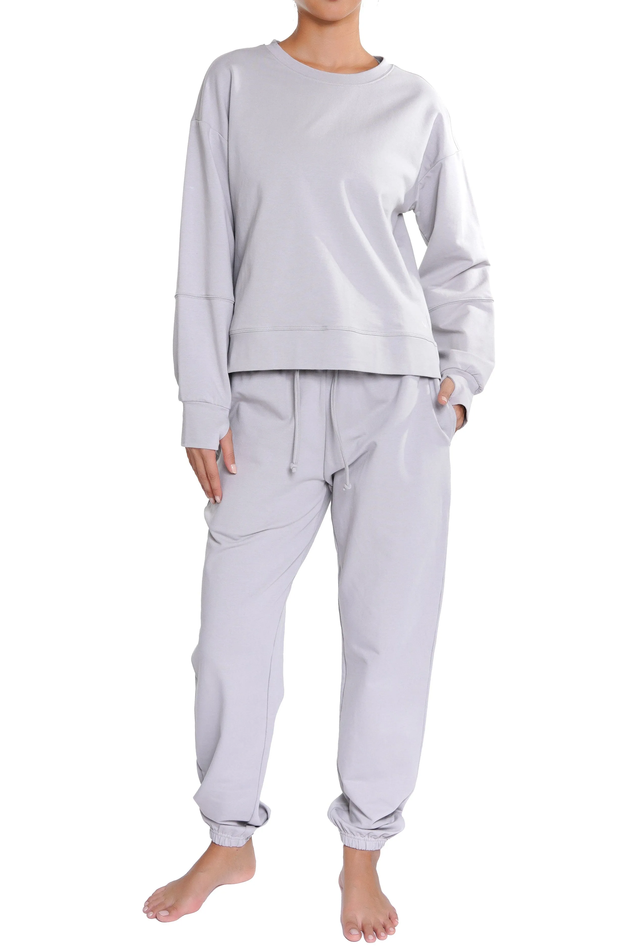 Elegant Sweatpants - Light Grey