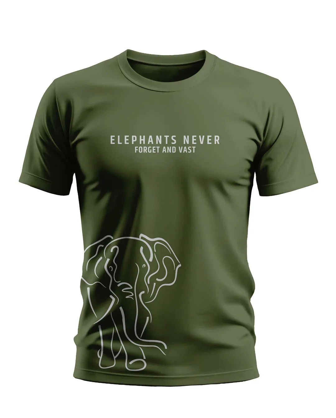 Elephants Never Forget Soft Cotton T-shirt