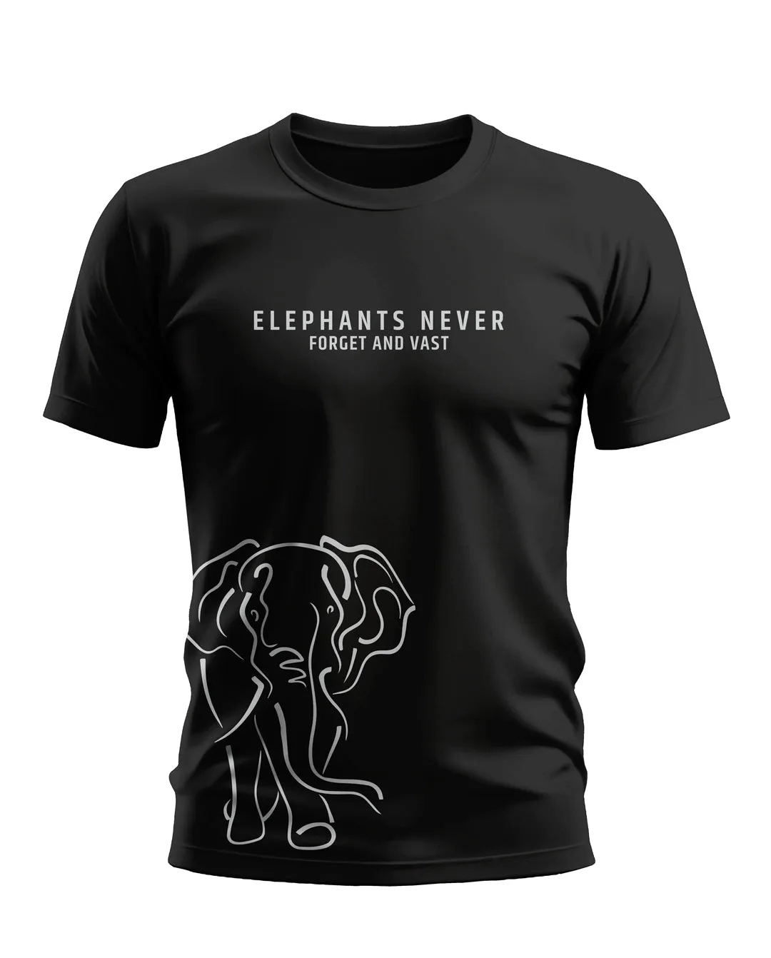 Elephants Never Forget Soft Cotton T-shirt