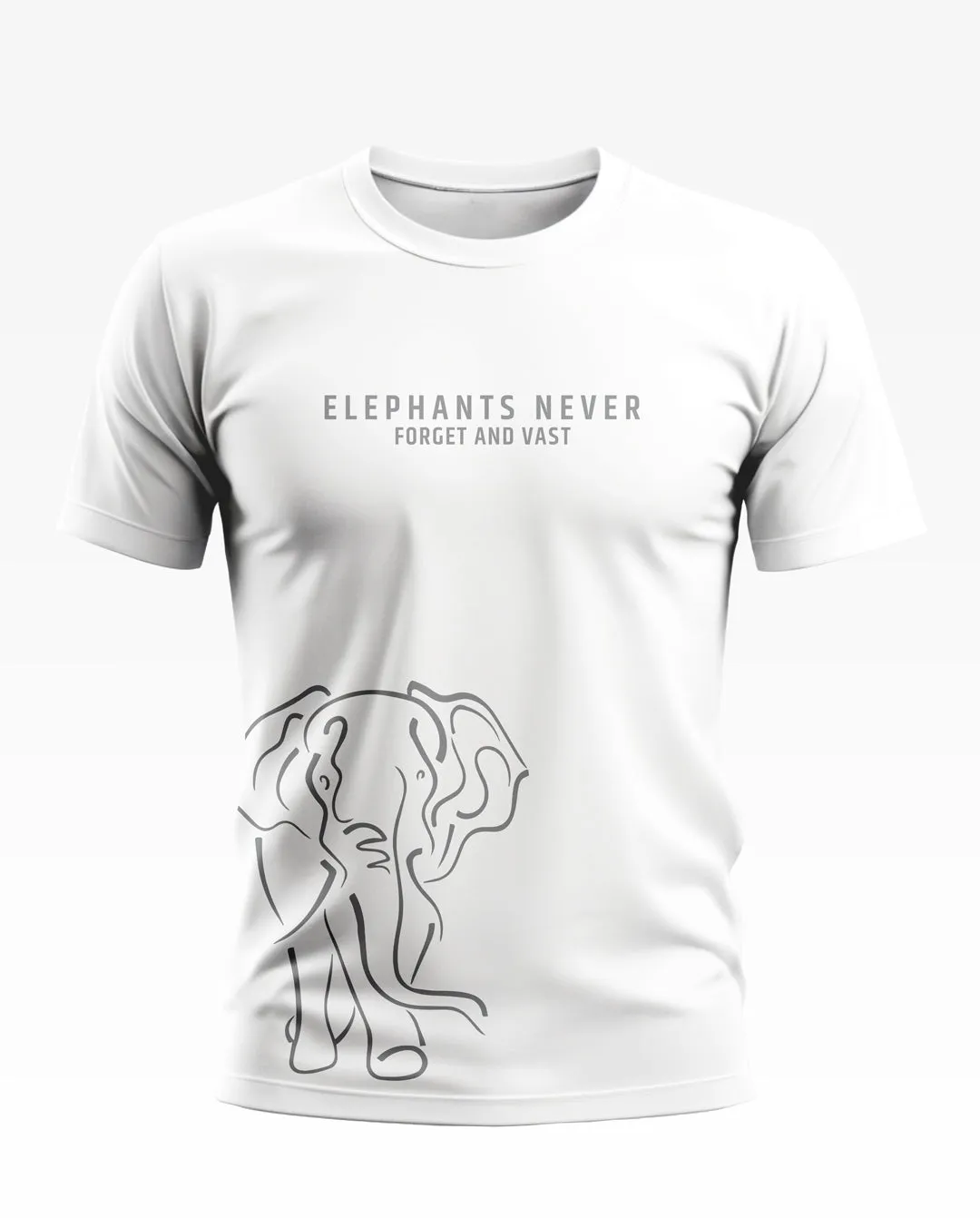 Elephants Never Forget Soft Cotton T-shirt