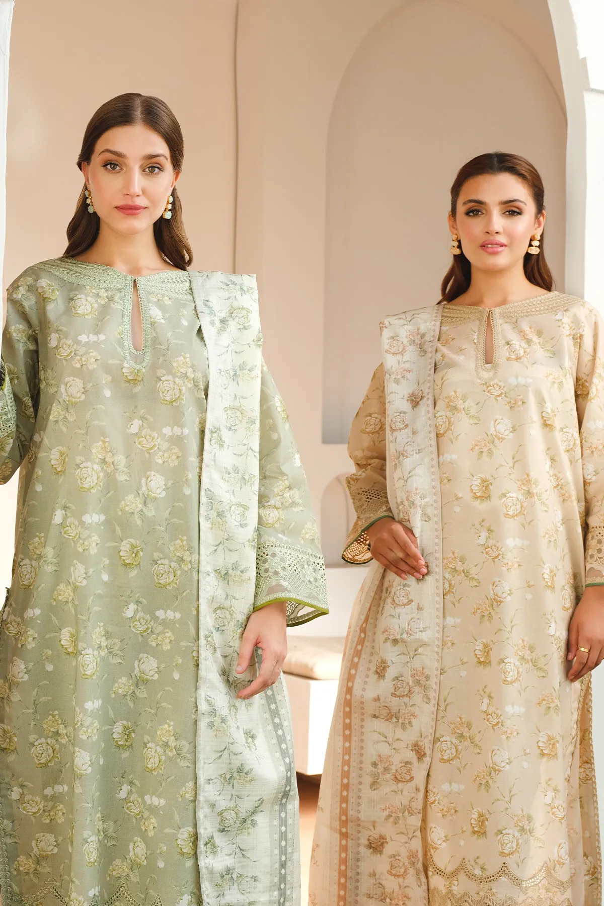 EMBROIDERED  LAWN UF-654